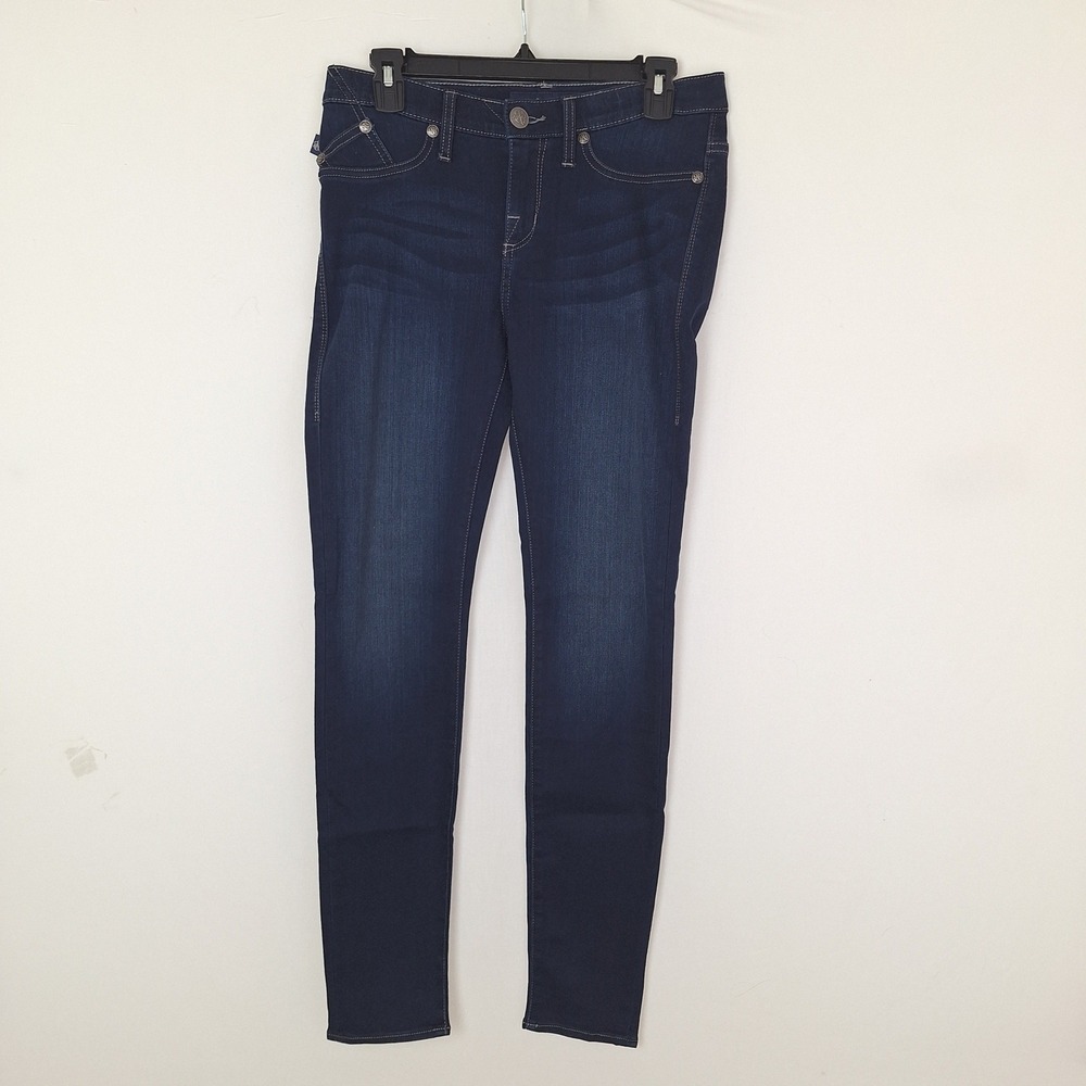 Y2K Denim Jeans Rock & Republic Kashmiere Dark Wash Skinny 8 M Blue Stretch